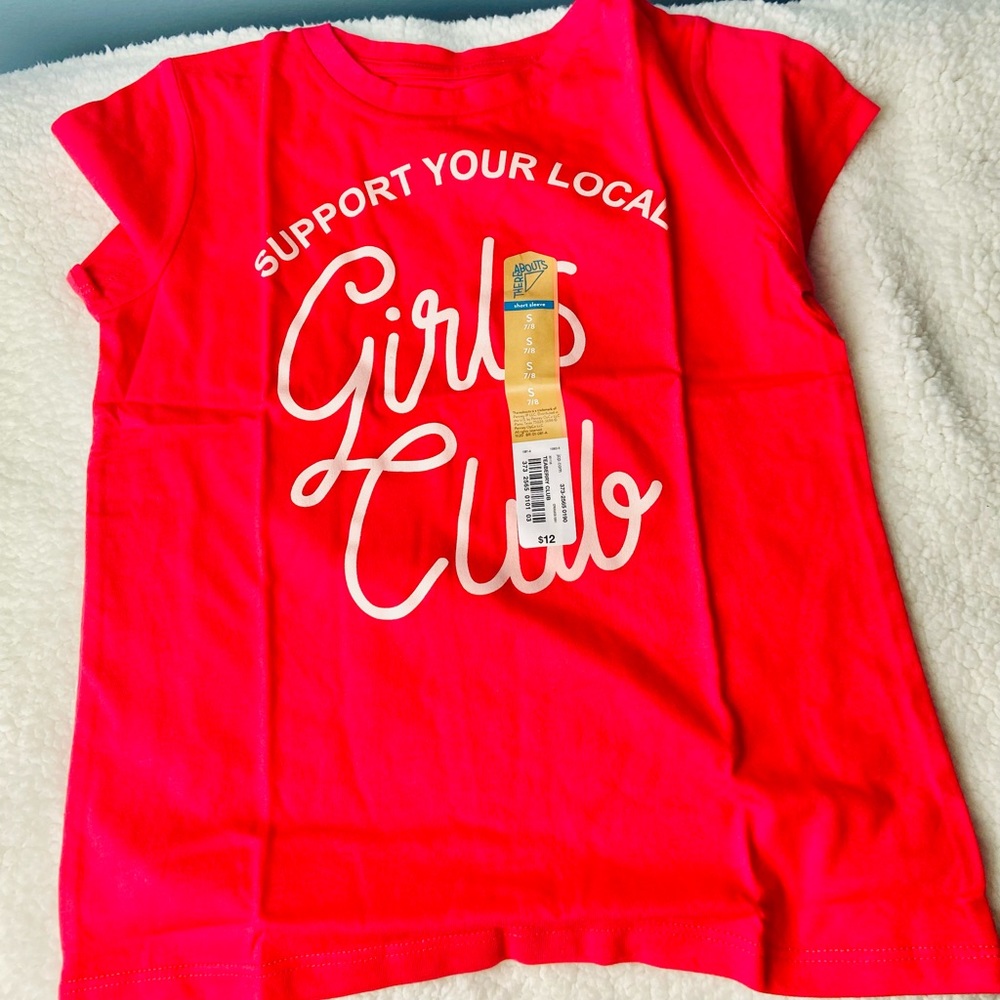 GIRL’S CLUB TEE SIZE 7/8 ( GIRLS )